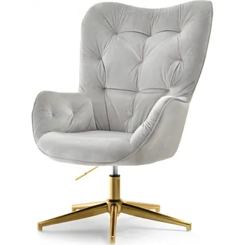 Křeslo Mebel Partner Meryl (šedá + zlato)