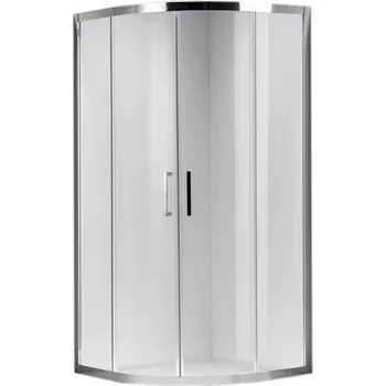 BPS-koupelny Čtvrtkruhový sprchový kout HYD-RK101 90x90 chrom/transparent - bez vaničky