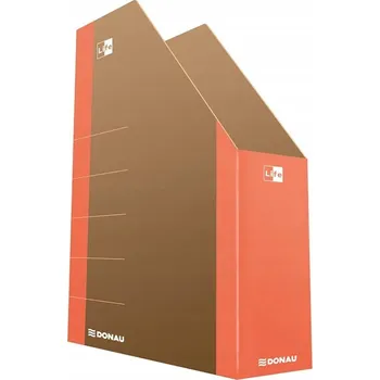 Kancelářský ZÁSOBNÍK na dokumenty A4 ORANŽOVÝ Donau POŘADAČ Organizér