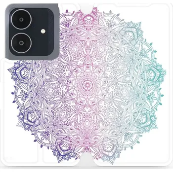 Pouzdro na mobilní telefon Flipové pouzdro Mobiwear - Realme Note 60 - M008S Mandala (Knížkové flip pouzdro, obal, kryt na mobil Realme Note 60 - M008S Mandala, materiál Umělá kůže + TPU - ochrana 360°, stojánek, silikonová vanička, magnetické zavírání)