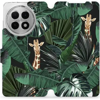 Pouzdro na mobilní telefon Flipové pouzdro Mobiwear - OnePlus 13R - VP06P Žirafky (Knížkové flip pouzdro, obal, kryt na mobil OnePlus 13R - VP06P Žirafky, materiál Umělá kůže + TPU - ochrana 360°, stojánek, silikonová vanička, magnetické zavírání)