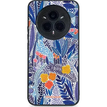 Pouzdro na mobilní telefon Lesklý kryt Mobiwear Glossy - Realme 14 Pro 5G - G037G - Modrá květena (Prémiové lesklé pouzdro, obal, kryt Mobiwear Glossy na mobil Realme 14 Pro 5G - G037G - Modrá květena, materiál Plast + TPU silikon - krytí po všech stranách, neošoupatelný potisk,)
