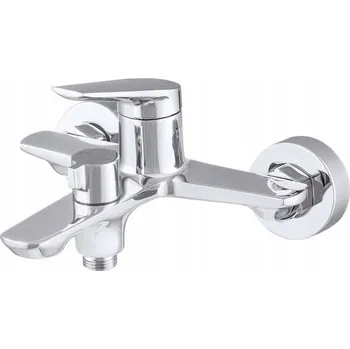 Vodovodní baterie Nástěnná vanová baterie s jednou pákou Gamma EVO stříbrná