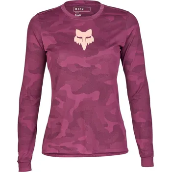 cyklistický dres Dámský dres dámský FOX W Ranger Tru Dri Ls Jersey, Sangria - L