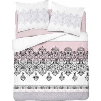 Povlečení SADA POVLEČENÍ 220x200 Home satén DETEXPOL 100% BAVLNA 200x220