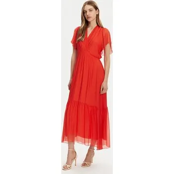 Dámské šaty Haveone Letní šaty AFF-N006 Oranžová Loose Fit S