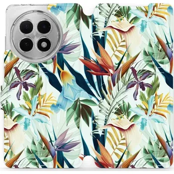 Pouzdro na mobilní telefon Flipové pouzdro Mobiwear - OnePlus 13R - M071P Flóra (Knížkové flip pouzdro, obal, kryt na mobil OnePlus 13R - M071P Flóra, materiál Umělá kůže + TPU - ochrana 360°, stojánek, silikonová vanička, magnetické zavírání)