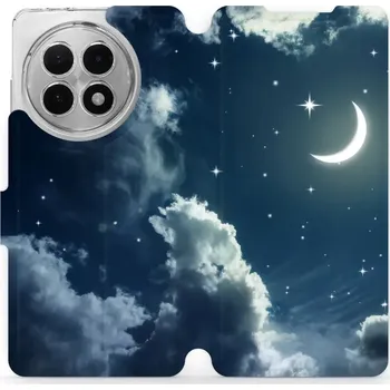 Pouzdro na mobilní telefon Flipové pouzdro Mobiwear - OnePlus 13R - V145P Noční obloha s měsícem (Knížkové flip pouzdro, obal, kryt na mobil OnePlus 13R - V145P Noční obloha s měsícem, materiál Umělá kůže + TPU - ochrana 360°, stojánek, silikonová vanička, magnetické zavírání)