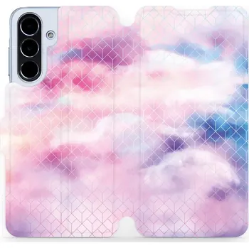 Pouzdro na mobilní telefon Flipové pouzdro Mobiwear - Samsung Galaxy A56 5G - MR02S Vodovkové obrazce (Knížkové flip pouzdro, obal, kryt na mobil Samsung Galaxy A56 5G - MR02S Vodovkové obrazce, materiál Umělá kůže + TPU - ochrana 360°, stojánek, silikonová vanička, magnetické)