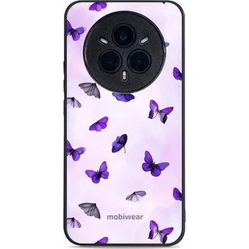 Pouzdro na mobilní telefon Lesklý kryt Mobiwear Glossy - Realme 14 Pro Plus 5G - GP77G Fialoví motýlci (Prémiové lesklé pouzdro, obal, kryt Mobiwear Glossy na mobil Realme 14 Pro Plus 5G - GP77G Fialoví motýlci, materiál Plast + TPU silikon - krytí po všech stranách, neošoupatelný)