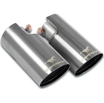 Koncovka výfuku Sada koncovek výfuku, pravá – levá ∅90 mm "Racing-Gun Metal Grey" Supersprint 831846