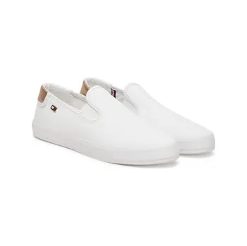 Dámské tenisky Tommy Hilfiger Tenisky Vulc Canvas Slip-On Sneaker FW0FW08645 Bílá 41