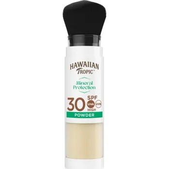 Hawaiian Tropic Mineral Protection Powder Brush ochranný voděodolný opalovací pudr SPF 30 4.25 g