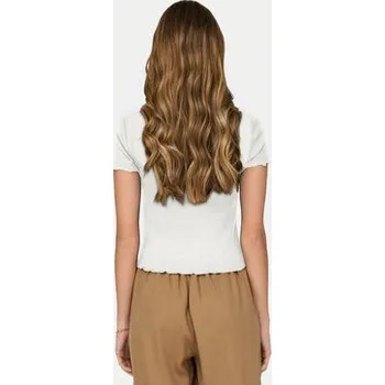 Dámské tričko ONLY T-Shirt Betty 15311919 Bílá Regular Fit XS