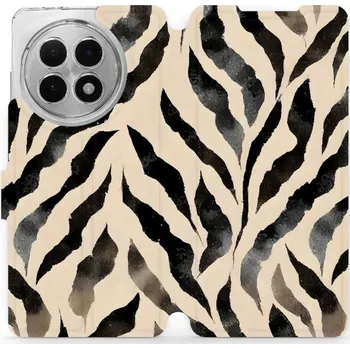 Pouzdro na mobilní telefon Flipové pouzdro Mobiwear - OnePlus 13R - VA53S Zebří (Knížkové flip pouzdro, obal, kryt na mobil OnePlus 13R - VA53S Zebří, materiál Umělá kůže + TPU - ochrana 360°, stojánek, silikonová vanička, magnetické zavírání)