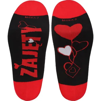 Dámské ponožky Ponožky Moraj CSM170-522 - výprodej Barva: Červená, Velikost: 39-42