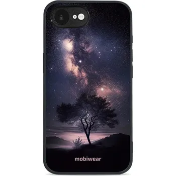 Pouzdro na mobilní telefon Lesklý kryt Mobiwear Glossy - Apple iPhone 16e - G005G Strom s galaxií (Prémiové lesklé pouzdro, obal, kryt Mobiwear Glossy na mobil Apple iPhone 16e - G005G Strom s galaxií, materiál Plast + TPU silikon - krytí po všech stranách, neošoupatelný potisk,)