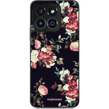 Pouzdro na mobilní telefon Lesklý kryt Mobiwear Glossy - Honor X6b - G040G - Růže na černé (Prémiové lesklé pouzdro, obal, kryt Mobiwear Glossy na mobil Honor X6b - G040G - Růže na černé, materiál Plast + TPU silikon - krytí po všech stranách, neošoupatelný potisk, tenké provedení,