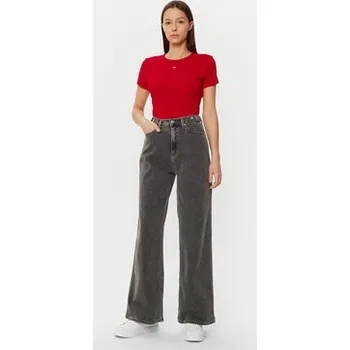 Tommy Jeans T-Shirt Essential DW0DW17383 Červená Slim Fit XS