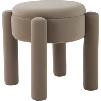 Stolička Jotex Béžová sametová stolička JADE 46 cm