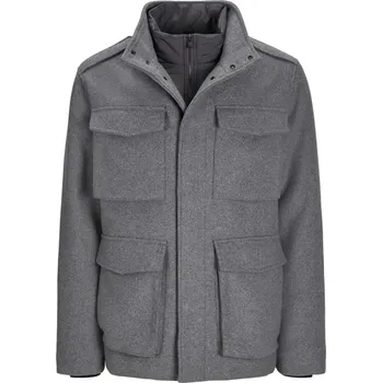 Pánská casual bunda Jack and Jones Junior&Junior Alex Field Jacket Grey Mel XS