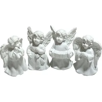 Vánoční dekorace Dekorace ANDĚL modlící se, 3,5x2,5cm, v.4cm, polyresin