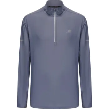 Pánská mikina Karrimor Long Sleeve quarter Zip Top Mens Stone Grey M