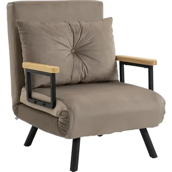 Křeslo Relaxační rozkládací křeslo Valy | světle hnědě