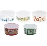 Box 2,50l vánoční, 5motivů, d20x10,2cm, plast