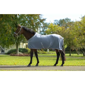 Deka pro koně HKM Odpocovací deka -Rosegold Glamour- Style, šedá/rose gold, 145