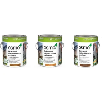 Olej na dřevo Osmo Ochranná olejová lazura 702 Modřín 706 Dub 708 Teak 728 Cedr 3l - 702 MODŘÍN