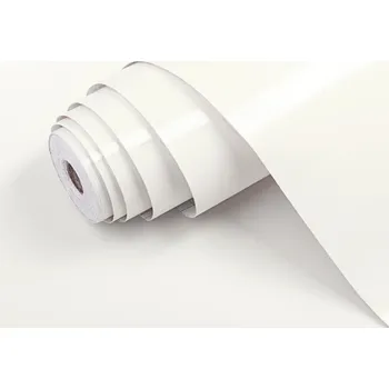 Tapeta PATIFIX | Samolepicí fólie 60-1305 | šíře 67,5 cm | BÍLÁ LESKLÁ + Černá lesklá samolepicí tapeta (metráž) PATIFIX v šíři 67,5 cm