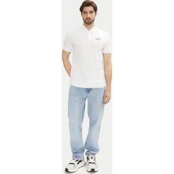 Pánské tričko EA7 Emporio Armani Polokošile 7M000183 AF13511 U0002 Bílá Regular Fit L