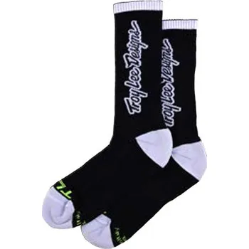 Pánské ponožky Troy Lee Designs Men’s Performance Socks Signature Black – pánské sportovní ponožky Velikost: S/M