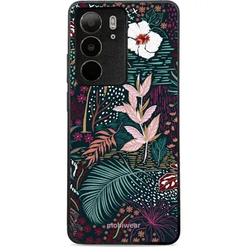 Pouzdro na mobilní telefon Lesklý kryt Mobiwear Glossy - Realme C75 - G043G - Temná flóra (Prémiové lesklé pouzdro, obal, kryt Mobiwear Glossy na mobil Realme C75 - G043G - Temná flóra, materiál Plast + TPU silikon - krytí po všech stranách, neošoupatelný potisk, tenké provedení,)