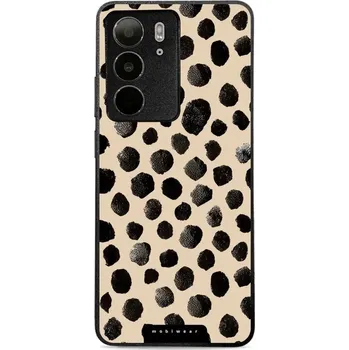 Pouzdro na mobilní telefon Lesklý kryt Mobiwear Glossy - Realme C75 - GA50G Černé puntíky (Prémiové lesklé pouzdro, obal, kryt Mobiwear Glossy na mobil Realme C75 - GA50G Černé puntíky, materiál Plast + TPU silikon - krytí po všech stranách, neošoupatelný potisk, tenké provedení,)