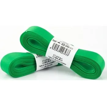 Stuha Stuha text.10m/6mm zelená TAFTOVÁ