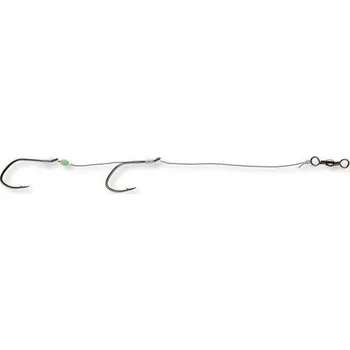 Rybářský háček Cormoran Návazec Seacor Natural Bait Double Hook System Velikost 6/0 125cm 2ks