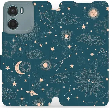 Pouzdro na mobilní telefon Flipové pouzdro Mobiwear - Motorola Moto E15 - VP14S Magický vesmír (Knížkové flip pouzdro, obal, kryt na mobil Motorola Moto E15 - VP14S Magický vesmír, materiál Umělá kůže + TPU - ochrana 360°, stojánek, silikonová vanička, magnetické zavírání)