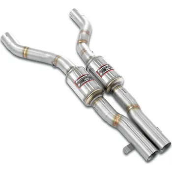 Přední díl výfuku Front exhaust-resonated Right - Left Supersprint 045702