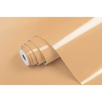 Tapeta PATIFIX | Samolepicí fólie 10-1355 | šíře 45 cm | BÉŽOVÁ LESKLÁ + Béžová lesklá samolepicí tapeta (metráž) PATIFIX v šíři 45 cm