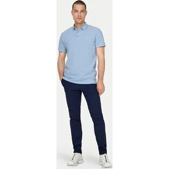 Only & Sons Polokošile Fletcher 22024827 Světle modrá Regular Fit XL