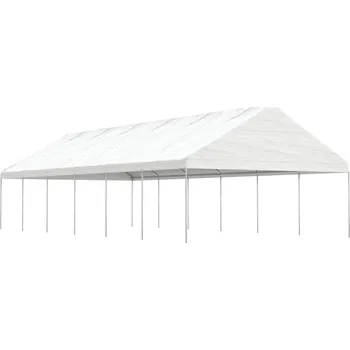 Zahradní stavba vidaXL Altán se střechou bílý 13,38 x 5,88 x 3,75 m polyethylen [3155522]