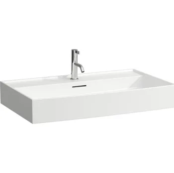 Umyvadlo Kartell by Laufen - umyvadlo 80x46, broušená spodní část, otvor pro baterii, přepad H8163360001041