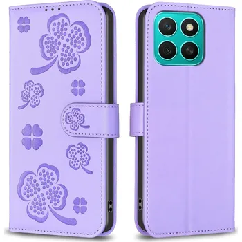 Pouzdro na mobilní telefon Clover knížkové pouzdro na Honor X8c - fialové