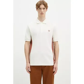 Pánské tričko Bavlněné polo tričko Fred Perry béžová barva, M9875.760, L, 01X
