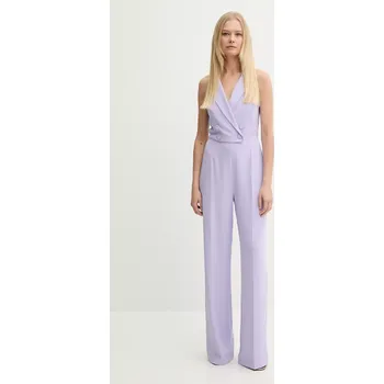 Dámský overall Overal Patrizia Pepe fialová barva, s výstřihem do v, 2T0077 A411 2T0077.A411 04X, vel. 34