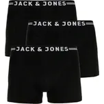 Jack and Jones 3PACK pánské boxerky černé (12171944) M