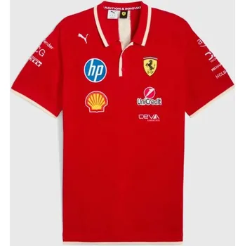Pánské tričko Týmová polokošile Scuderia Ferrari F1 2025 SE China L