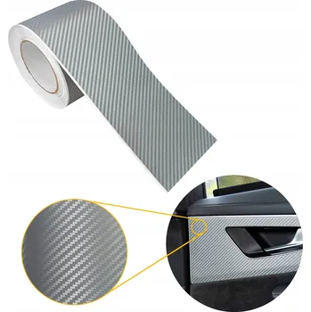 Polep vozidla Dekorační Páska pro Polep Zrcátek, Prahů, Sloupků Fólie Carbon Stříbrná